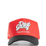 Dad Gang Logo Hat for Men in Red/Black