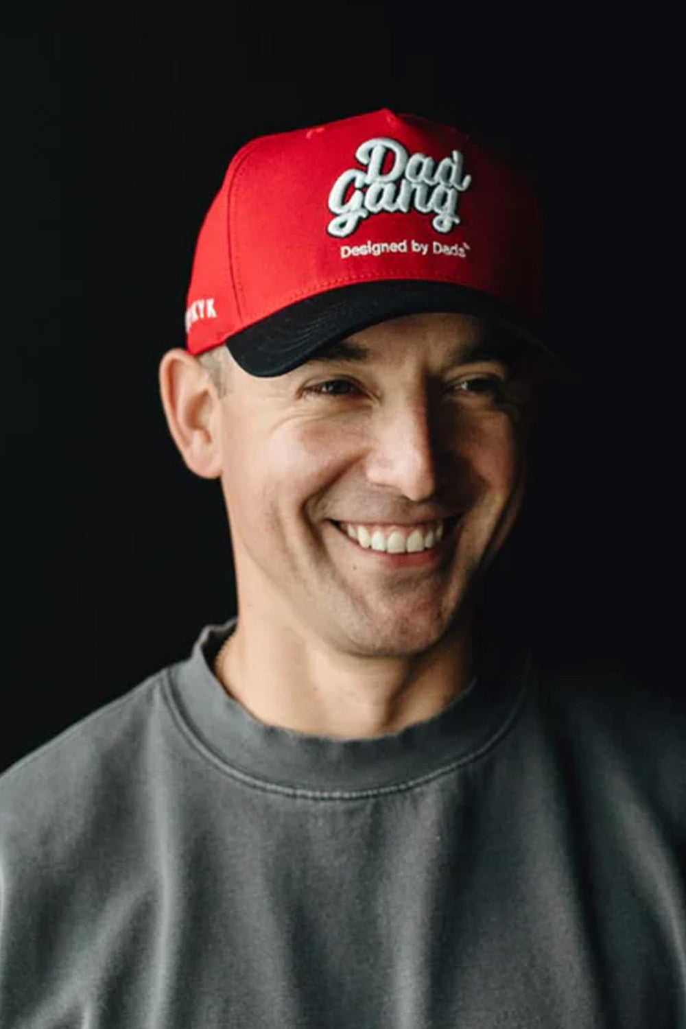 Dad Gang Logo Hat for Men in Red/Black