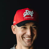 Dad Gang Logo Hat for Men in Red/Black