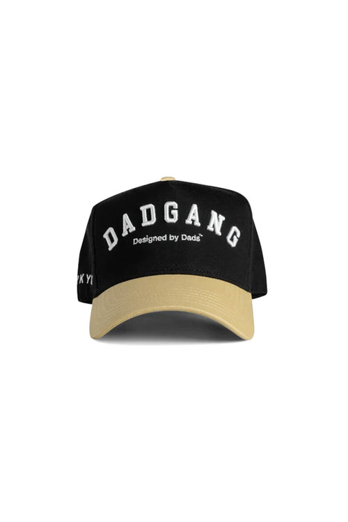 Dad Gang Script Hat for Men in Black