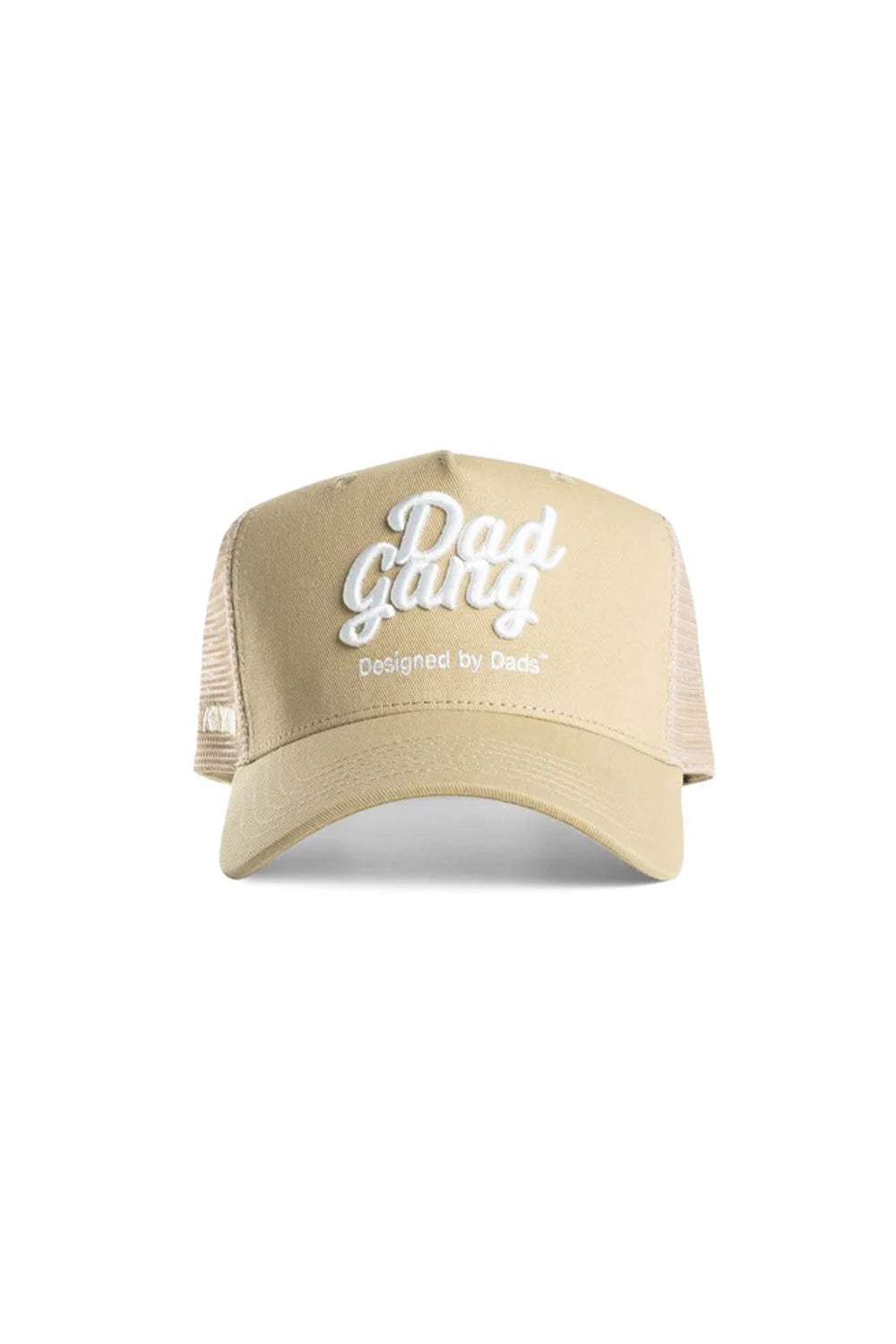 Dad Gang Trucker Hat for Men in Tan
