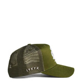 Dad Gang Trucker Hat for Men in Olive Green