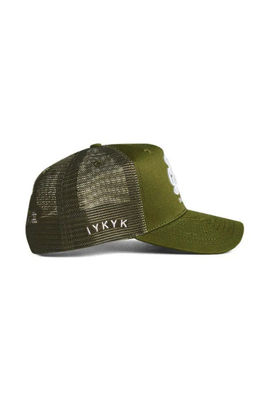 Dad Gang Trucker Hat for Men in Olive Green