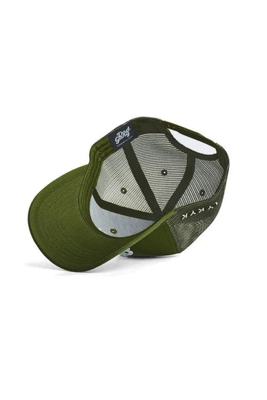 Dad Gang Trucker Hat for Men in Olive Green