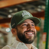 Dad Gang Trucker Hat for Men in Olive Green