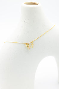 Dangle Cross Necklace in Gold
