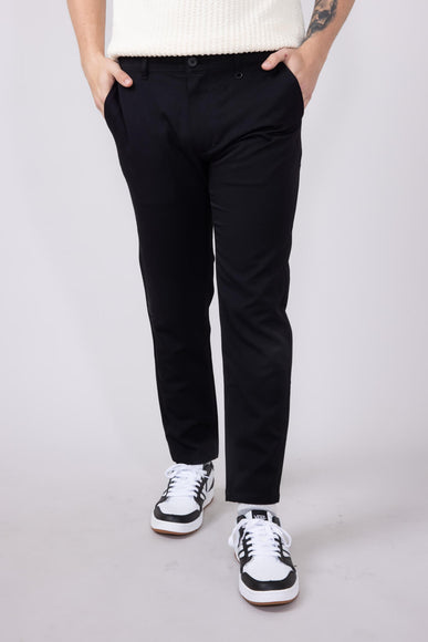 Denim & Flower Dress Pants for Men in Black
