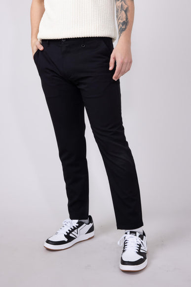 Denim & Flower Dress Pants for Men in Black