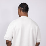 Denim & Flower Heavyweight Relaxed Fit T-Shirt for Men in Light Grey