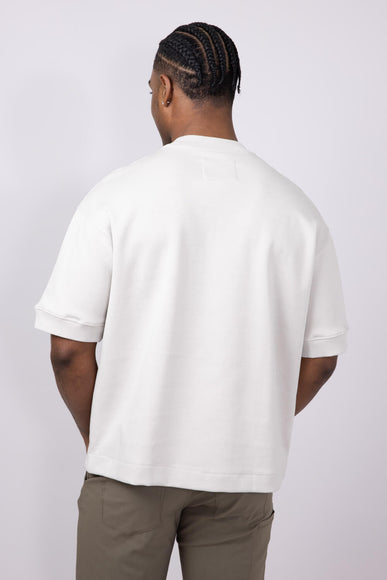 Denim & Flower Heavyweight Relaxed Fit T-Shirt for Men in Light Grey