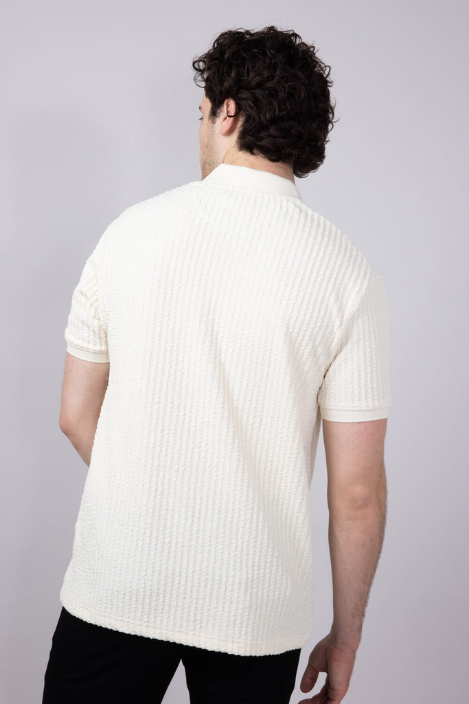 トップス Herlipto Pique Polo Knit Top white トップス Herlipto Pique Polo Knit Top white Tops