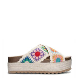 Dirty Laundry Plays Platform Crochet Sandals for Women in Multi