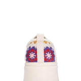 Dirty Laundry Rambling Crochet Sneakers for Women in Pink Multi