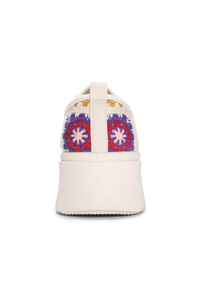 Dirty Laundry Rambling Crochet Sneakers for Women in Pink Multi