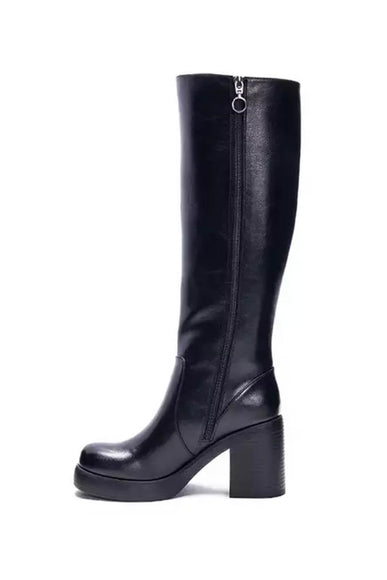 Dirty Laundry Go Girl Tall Platform Boots for Women in Black