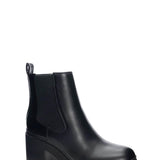 Dirty Laundry Origin Mid Lug Booties for Women in Black.
