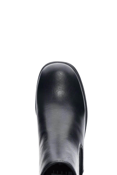 Dirty Laundry Origin Mid Lug Booties for Women in Black.