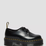 Dr. Martens Holly Buttero Leather Platform Shoes for Women in Black
