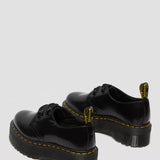 Dr. Martens Holly Buttero Leather Platform Shoes for Women in Black