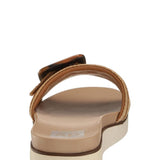 Dolce Vita Caster Raffia Slide Sandals for Women in Tan