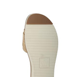 Dolce Vita Caster Raffia Slide Sandals for Women in Tan