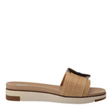 Dolce Vita Caster Raffia Slide Sandals for Women in Tan
