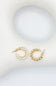Double Rope and Pearl Huggie Earrings for Women