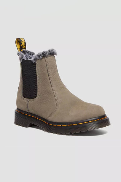 Dr. Martens Leonore Lined Boots for Women in Nickel Grey