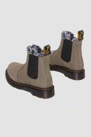 Dr. Martens Leonore Lined Boots for Women in Nickel Grey
