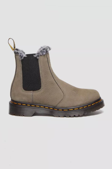 Dr. Martens Leonore Lined Boots for Women in Nickel Grey