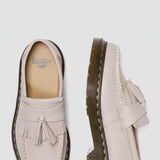  Dr. Martens Adrian Virginia Leather Tassel Loafers for Women in Taupe