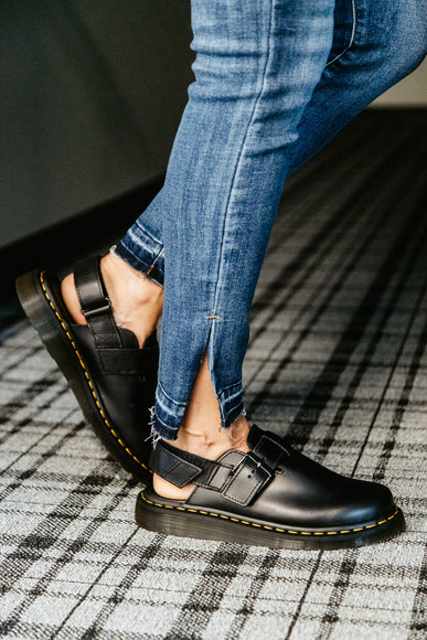 Dr. Martens Jorge II Brando Leather Slingback Mules for Women in Black