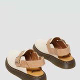 Dr. Martens Jorge II Suede/Leather Slingback Mules for Women in Beige