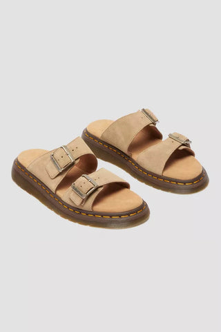Dr. Martens Josef Suede Sandals for Women in Savannah Tan