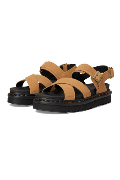Dr. Martens Suede Voss II Sandals for Women in Tan