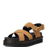 Dr. Martens Suede Voss II Sandals for Women in Tan