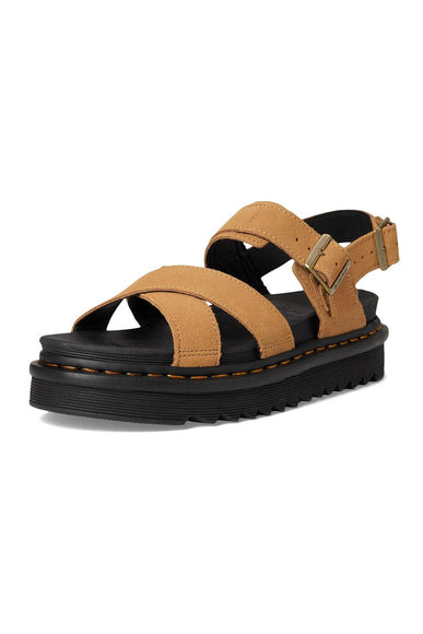 Dr. Martens Suede Voss II Sandals for Women in Tan