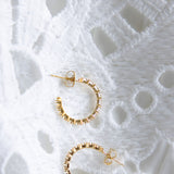 Rhinestone Gold Hoop Earrings for Women