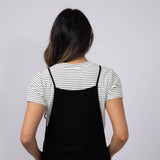 Tie Strap Cami Romper for Women in Black