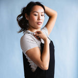 Tie Strap Cami Romper for Women in Black