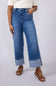 Flying Monkey High-Rise 90’s Vintage Cuffed Flare Jeans for Women