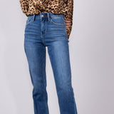 Flying Monkey High Rise Straight Clean Jeans for Women