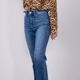 Flying Monkey High Rise Straight Clean Jeans for Women