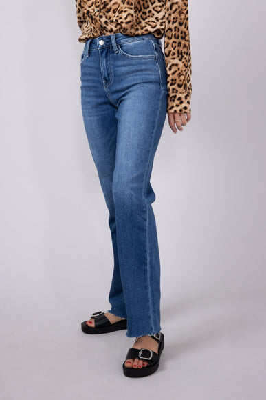 Flying Monkey High Rise Straight Clean Jeans for Women