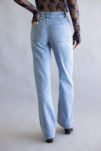 Flying Monkey High-Rise Patch Pocket Flare Jeans for Women