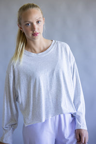 FP Movement Inspire Layer Tee for Women in Heather Grey