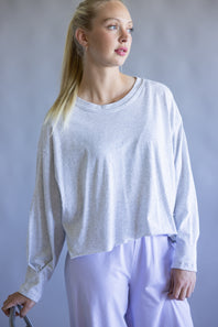 FP Movement Inspire Layer Tee for Women in Heather Grey