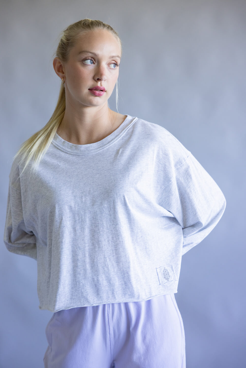 FP Movement Inspire Layer Tee for Women in Heather Grey