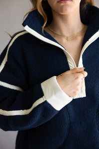 FP Movement Mountain High ½ Zip Fleece for Women in Navy Combo