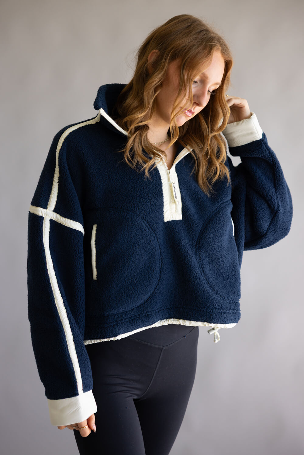 FP Movement Mountain High ½ Zip Fleece for Women in Navy Combo
